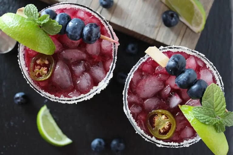 Blueberry Jalapeno Margarita Recipe