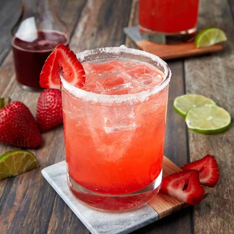 Best Strawberry Margarita on the Rocks Recipe