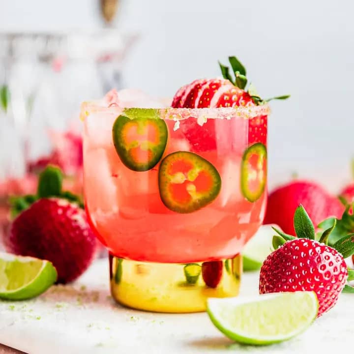 Jalapeno Strawberry Margarita Recipe